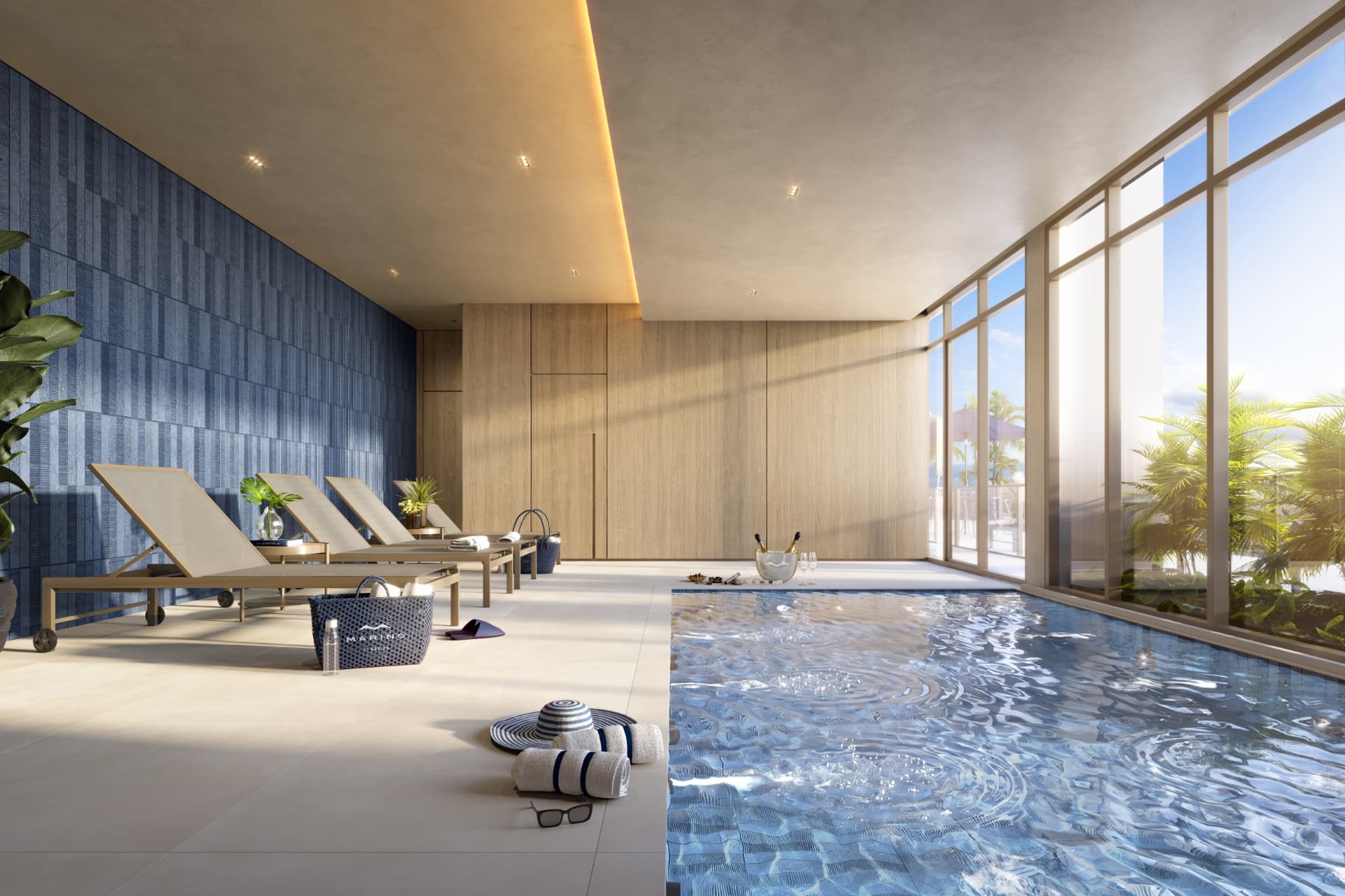 Spa com piscina de hidromassagem — Marino by Breton